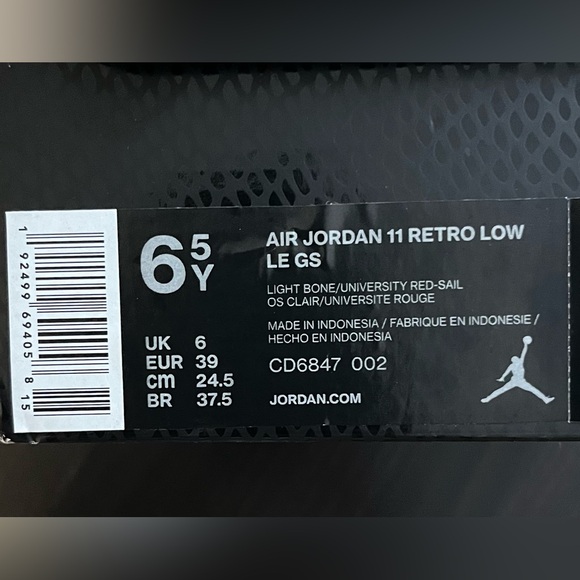 Jordan 11 Retro Low (GS) Snake Light Bone - Picture 8 of 8